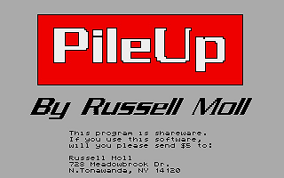 PileUp atari screenshot